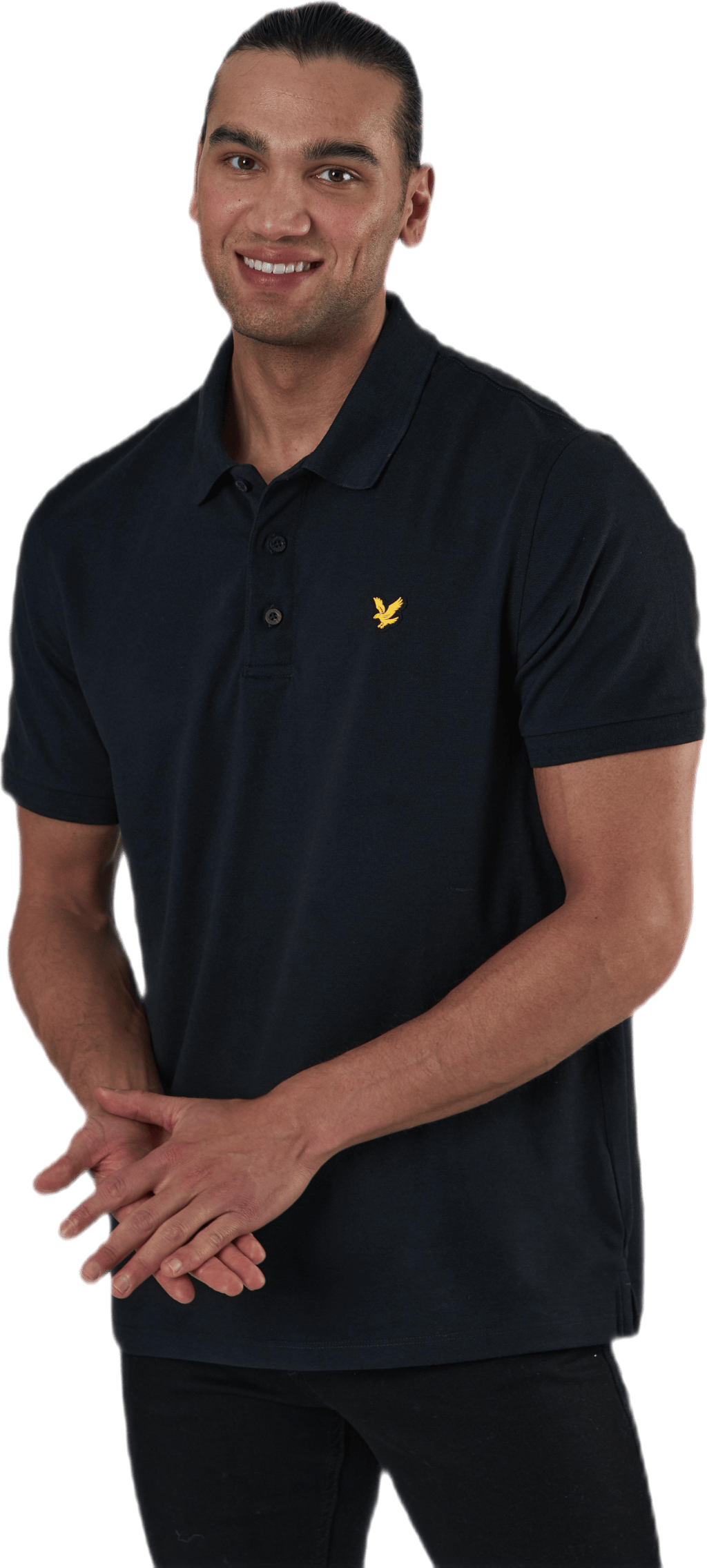 Sleeve Logo Polo Black, Male, Odzież, Podkoszulek, Czarny, M