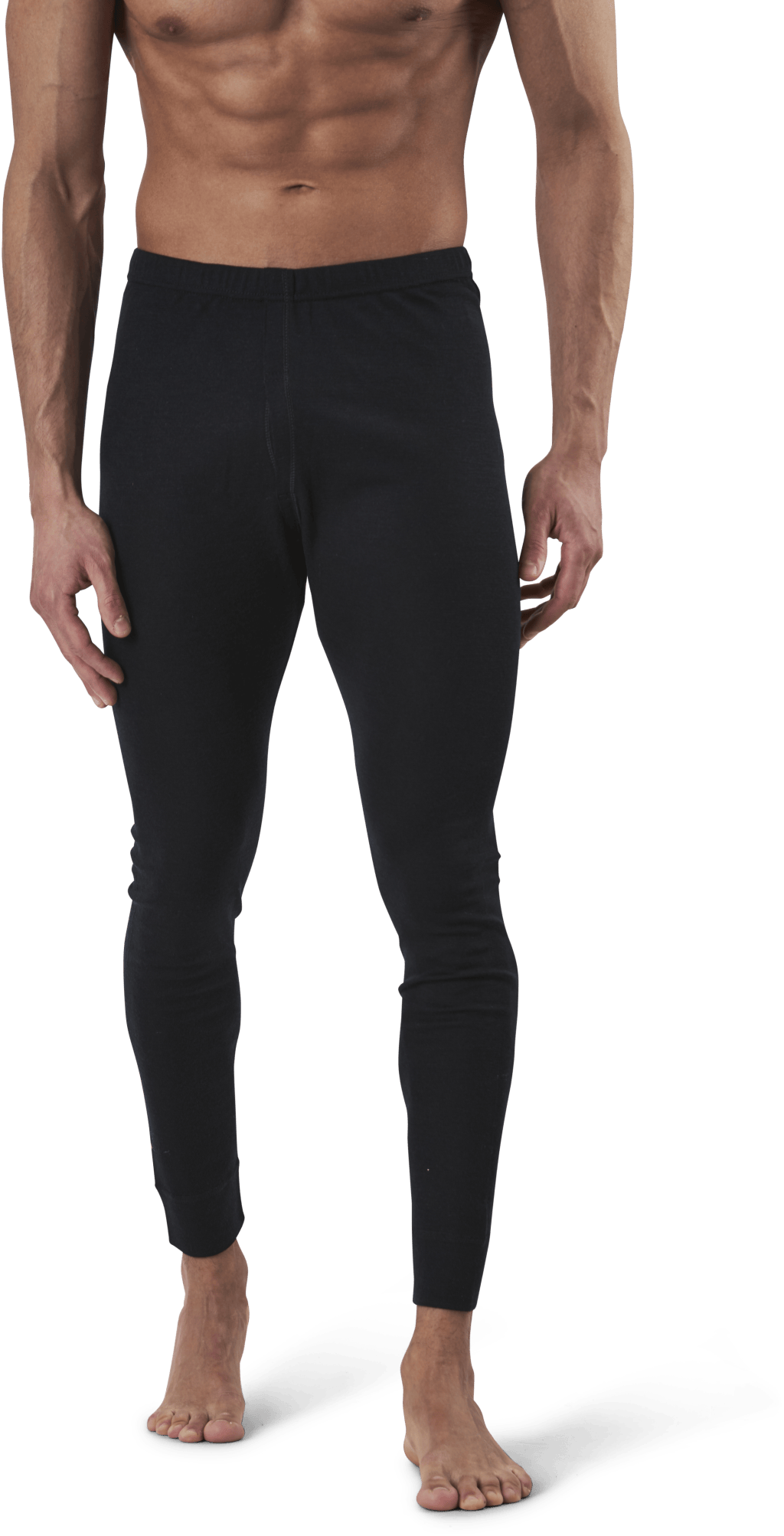 Bjorn Long Bottom 100% Merino Wool Black, Male, Apparels, base layers, Black, L