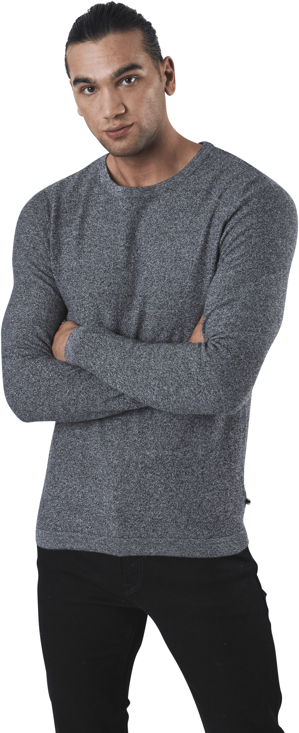 Rob Knit Crew Neck Black - Bild 3