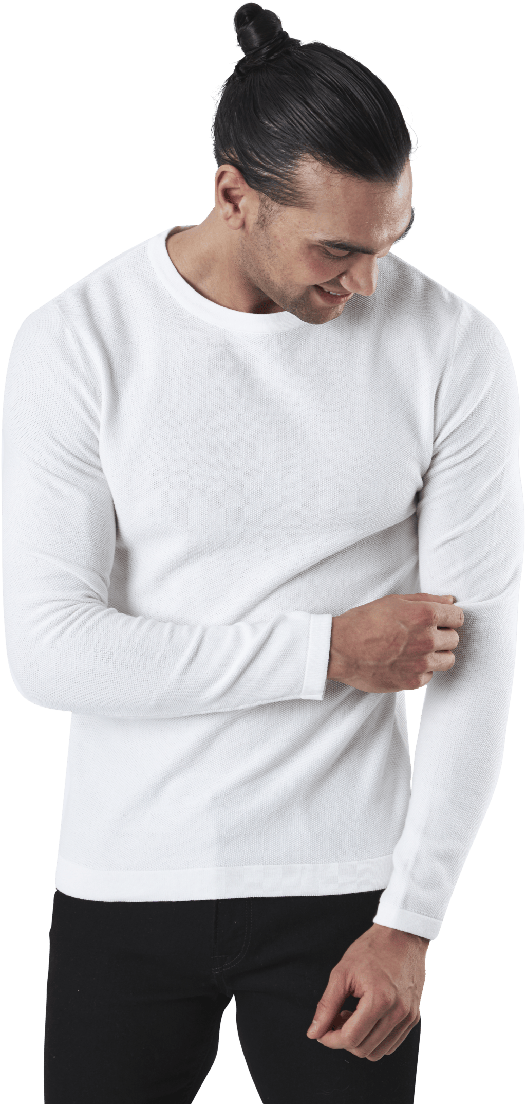 Rob Knit Crew Neck White