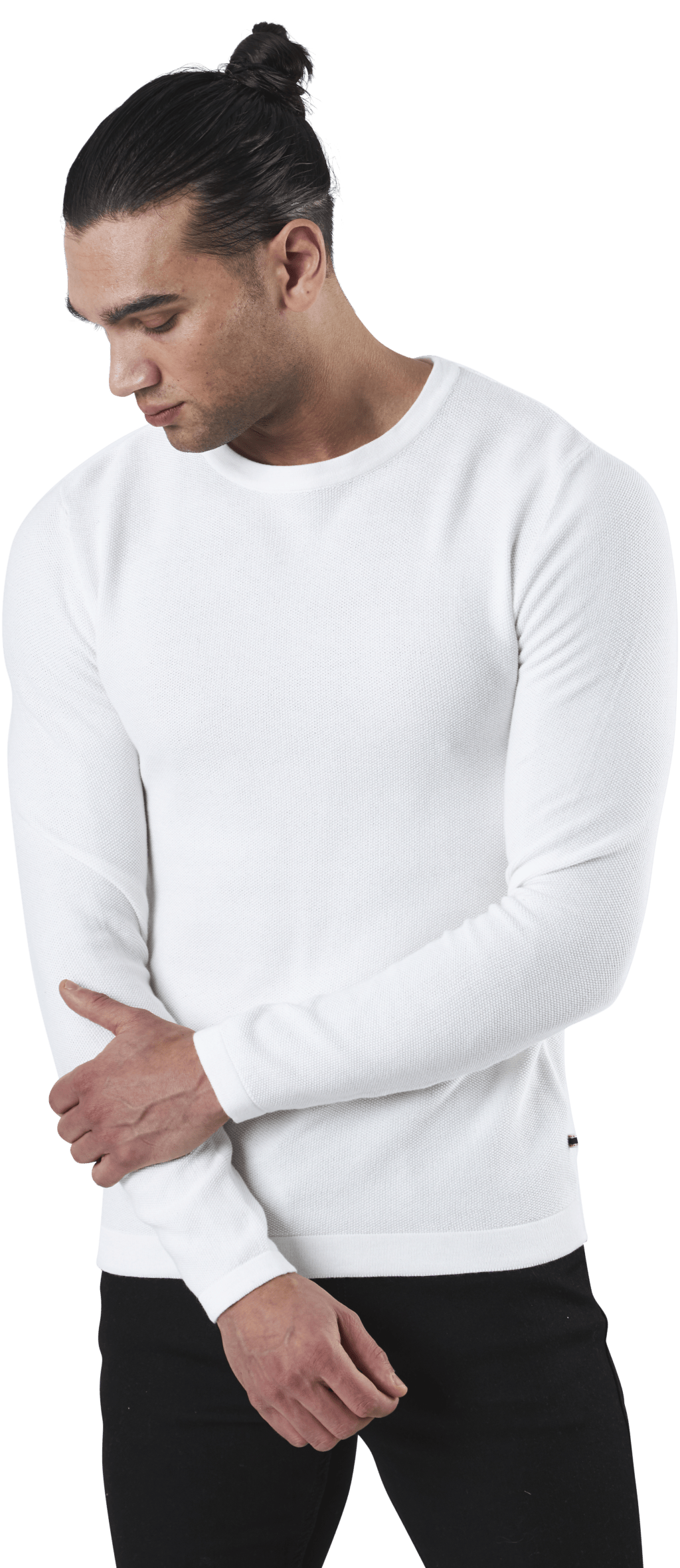 Rob Knit Crew Neck White - Bild 3