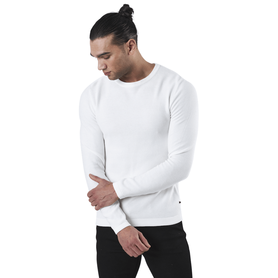 Rob Knit Crew Neck White - Bild 3