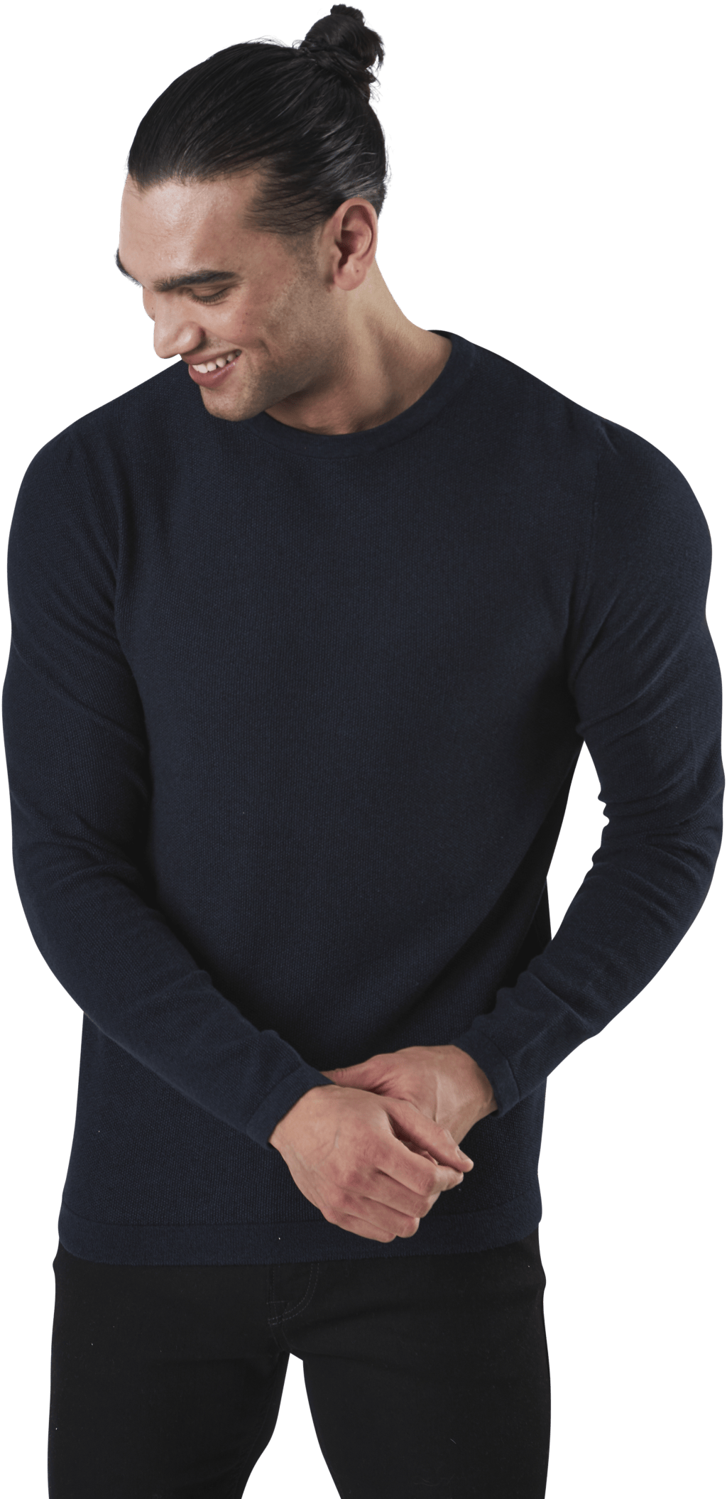Rob Knit Crew Neck Blue
