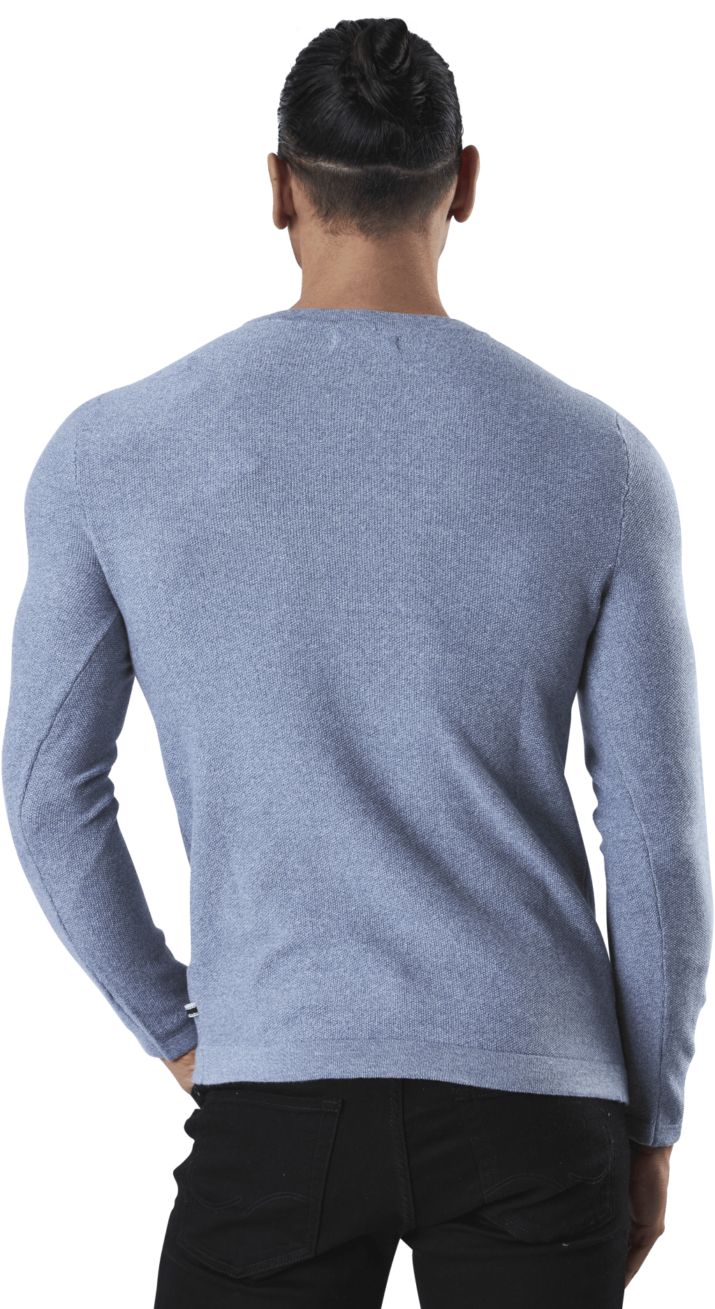 Rob Knit Crew Neck Blue - Bild 2