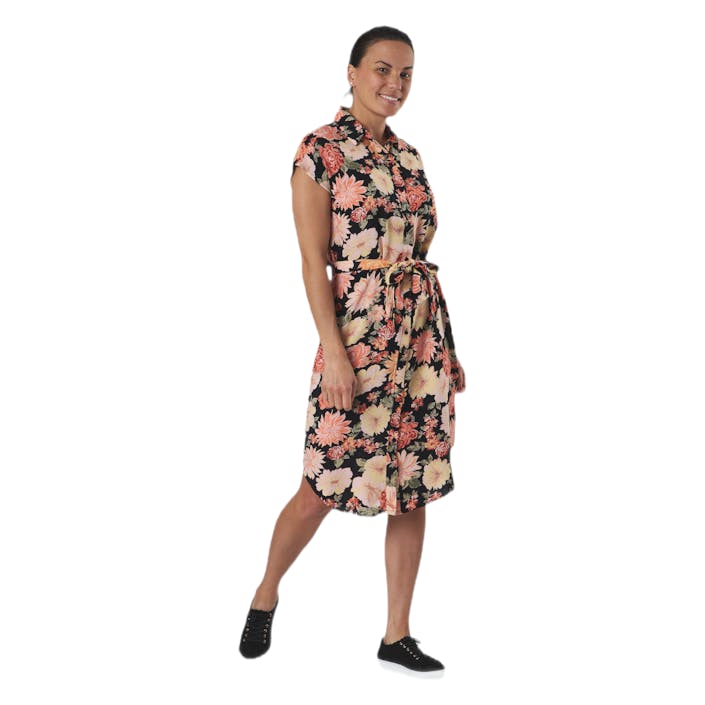 Nya Ss Shirt Dress Black, Female, Apparels, skirts & dresses, Black, XS