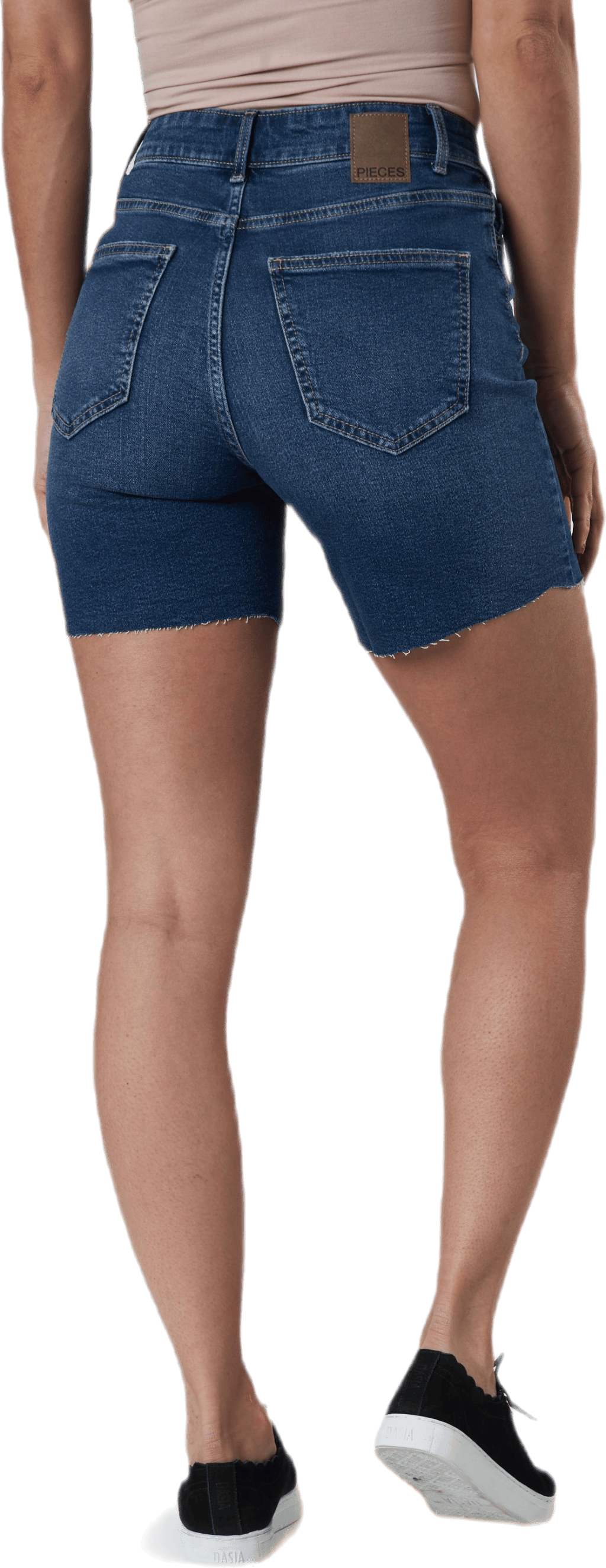 Lisa Hw Mid Length Shorts Blue - Bild 3