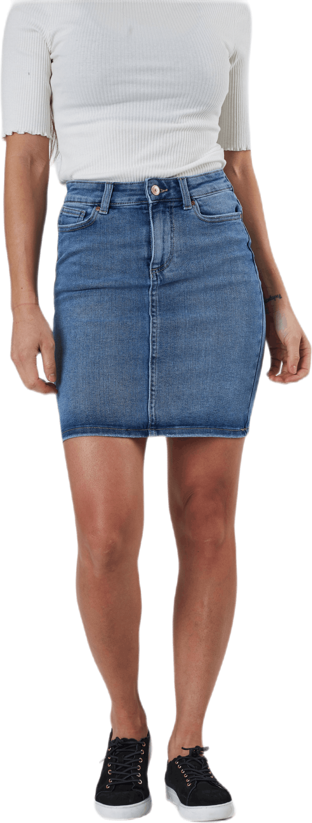 Lili Mw Denim Skirt Blue, Female, Abbigliamento, gonne e vestiti, Blu, XL