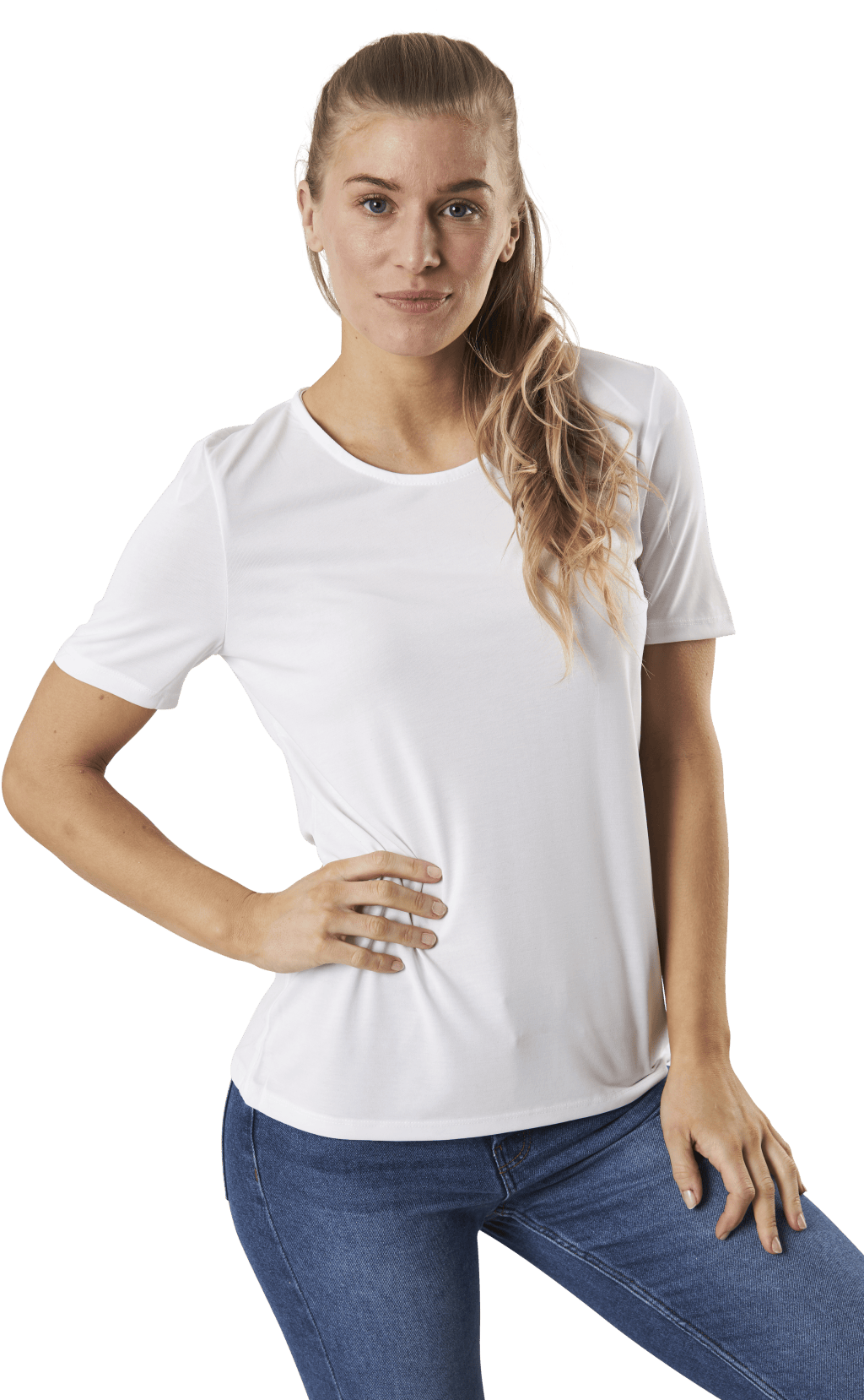 Kamala Ss Top White, Female, Odzież, Podkoszulek, Biały, XL