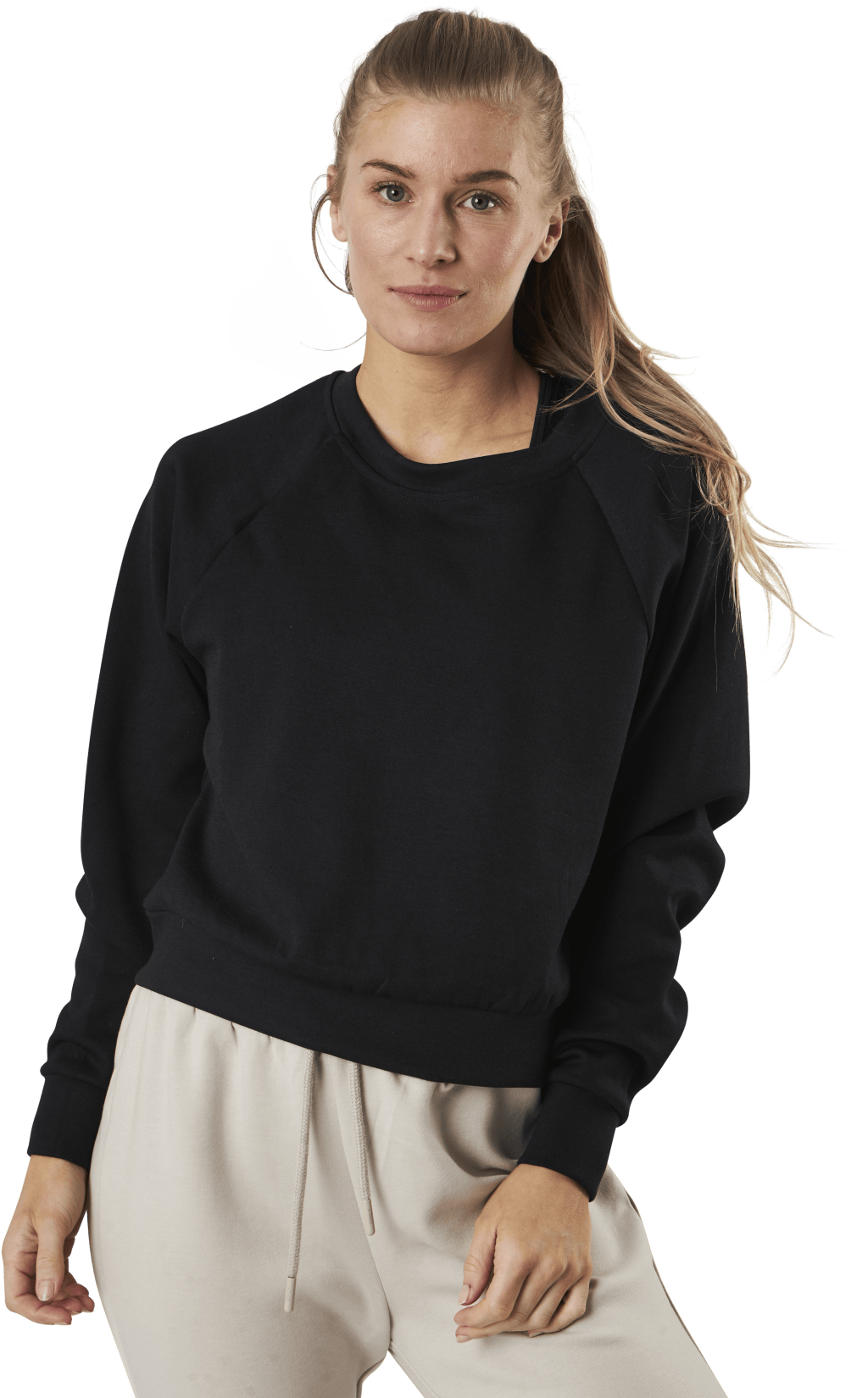 Joy L/S Raglan O-Neck Swt Black
