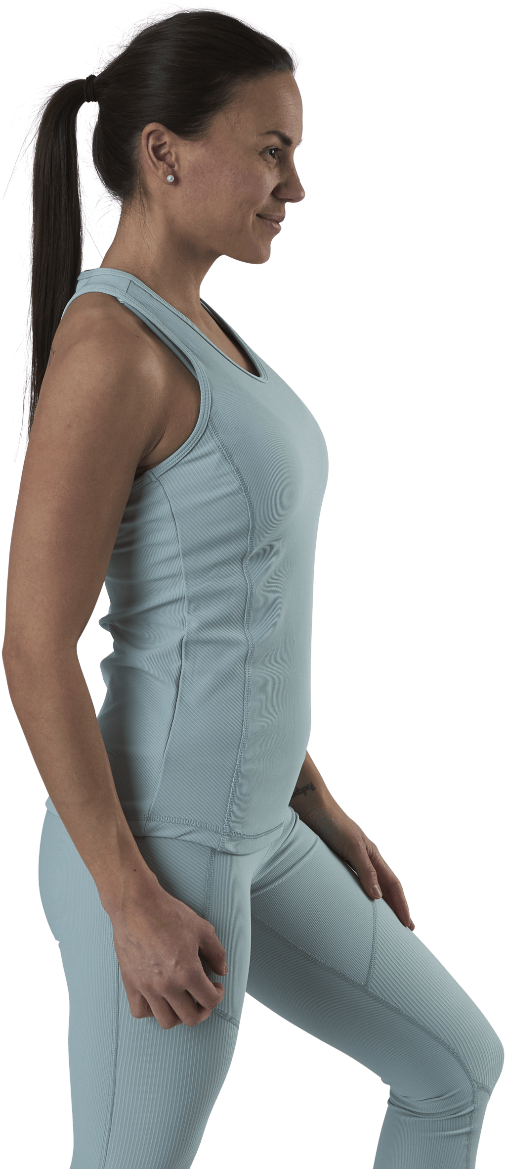 Jana Sl Train V-Neck Top Grey - Bild 2