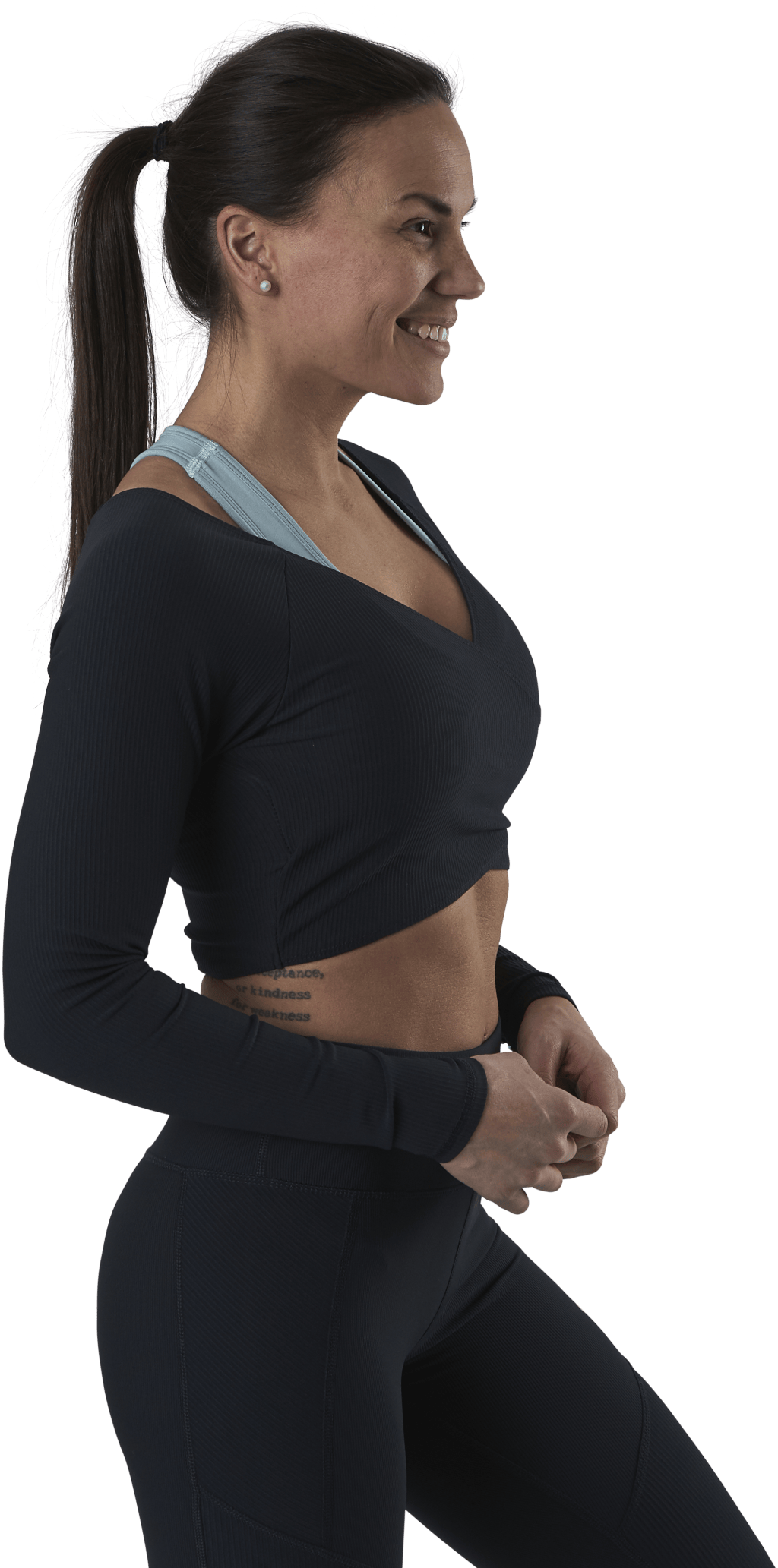 Jana Ls Train Crop Top Blue - Bild 2