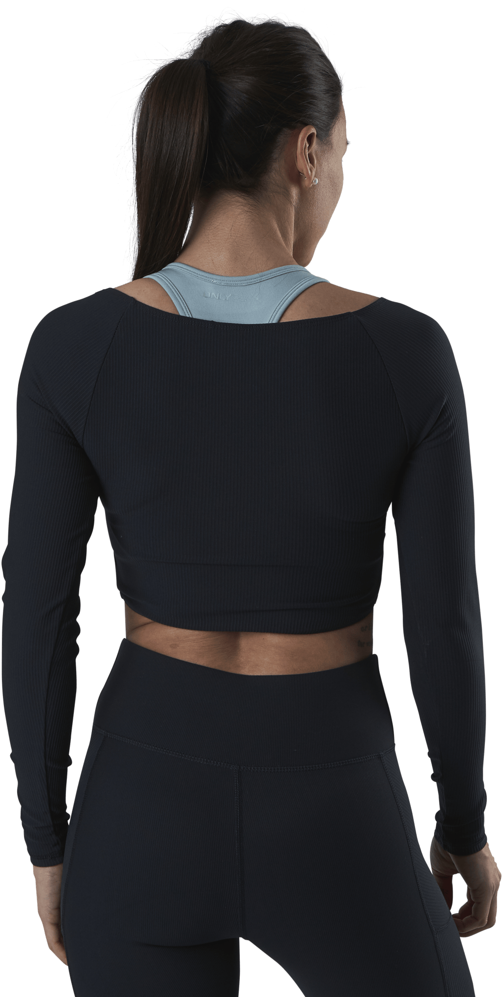 Jana Ls Train Crop Top Blue - Bild 3