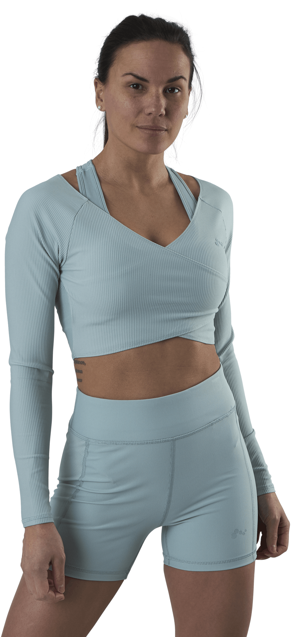 Jana Ls Train Crop Top Grey, Female, Bekleidung, Hemden, Trainieren, Grau, XS