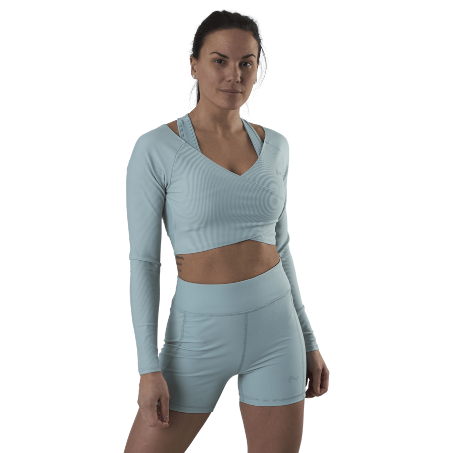 Jana Ls Train Crop Top Grey