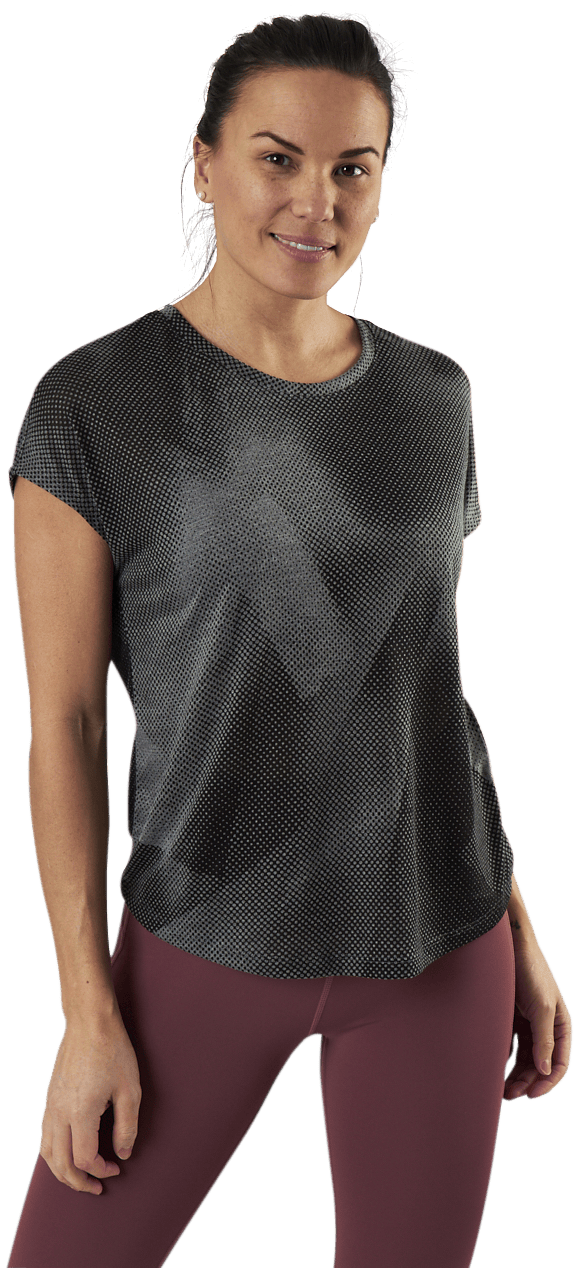 Fan Loose Burnout Ss Tee Black