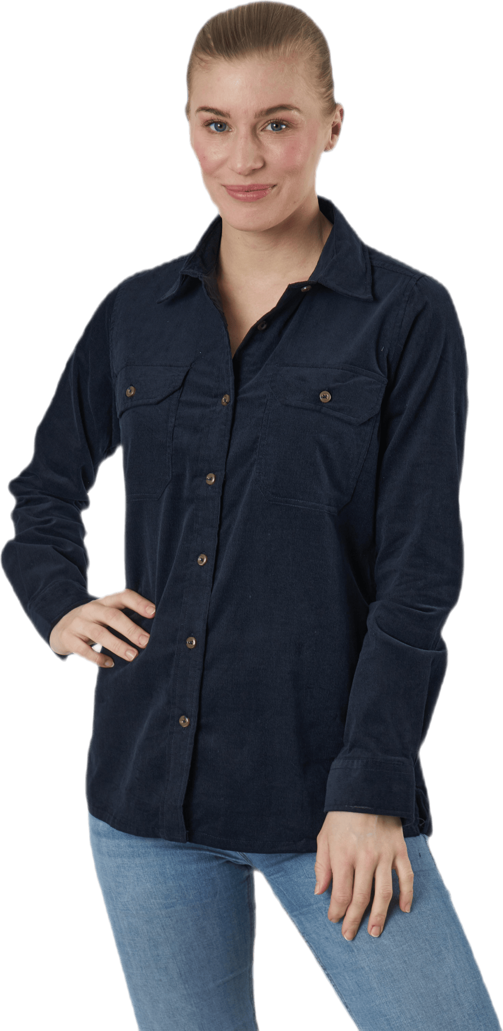 Lana Shirt Blue, Female, Vêtements, Chemises, Bleu, M