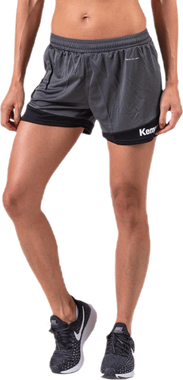 Emotion 2.0 Shorts Black/Grey, Female, Kleding, Korte broek, Handbal, Zwart/Grijs, XL