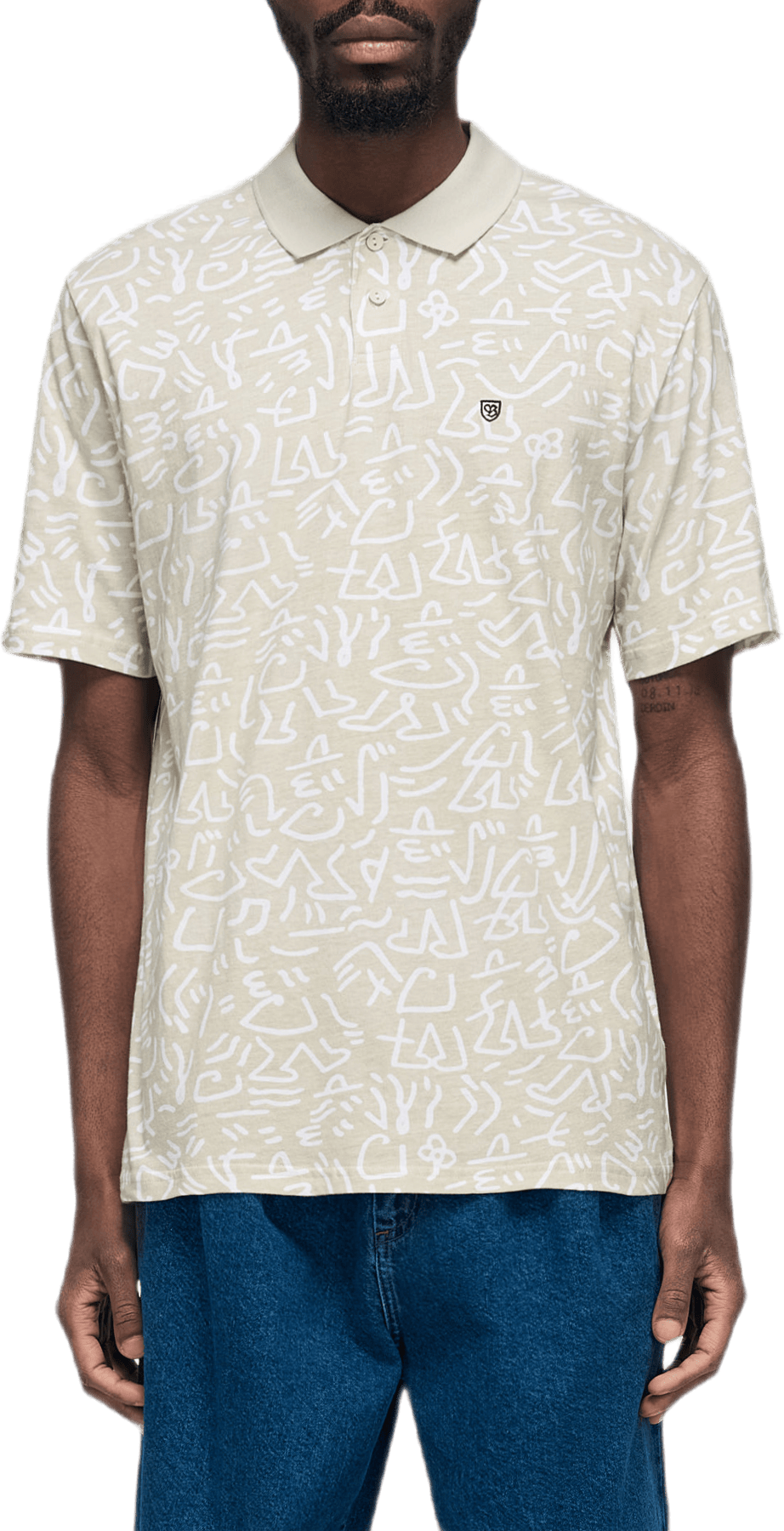 Rue Short Sleeve Polo Gray