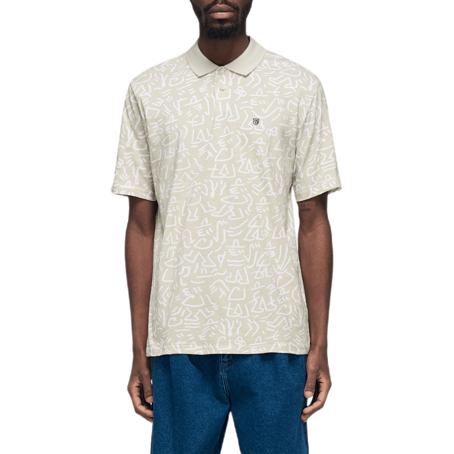 Rue Short Sleeve Polo Gray