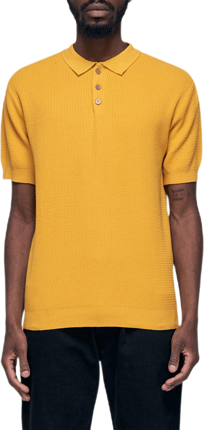 Sweater Short Sleeve Gnesta Yellow, Male, Kleding, T-shirt, Geel, M