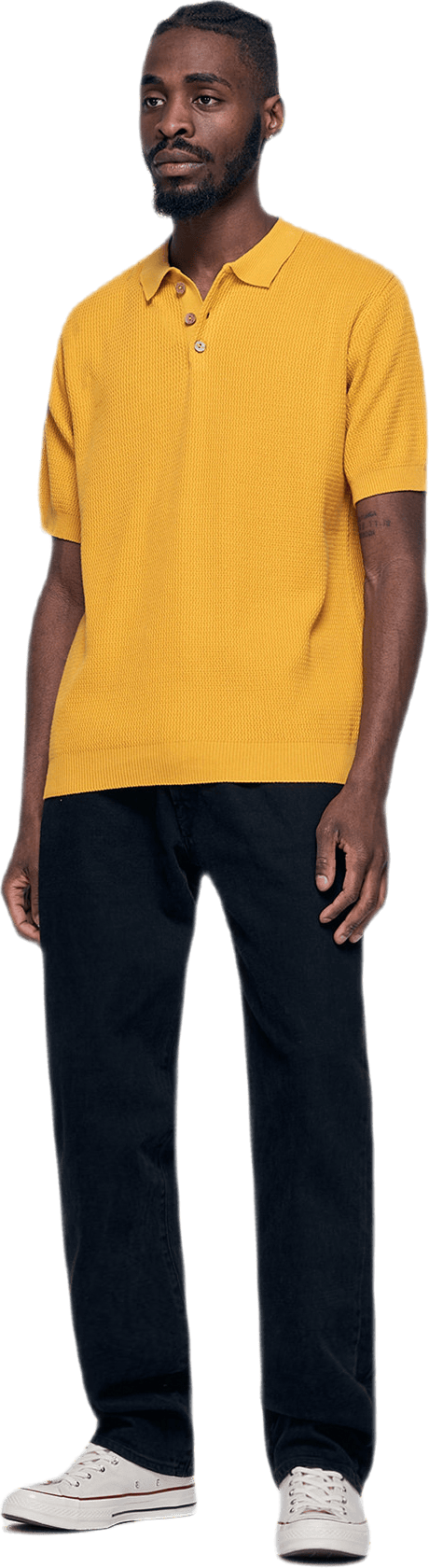 Sweater Short Sleeve Gnesta Yellow - Bild 2