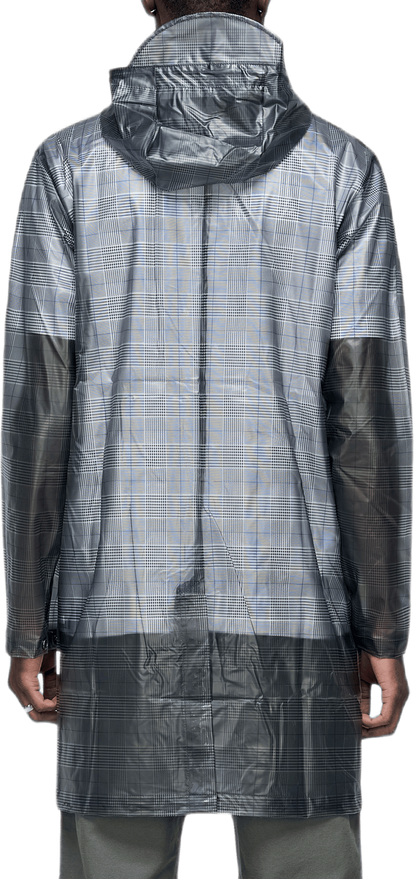 Check Hooded Coat Gray - Bild 4