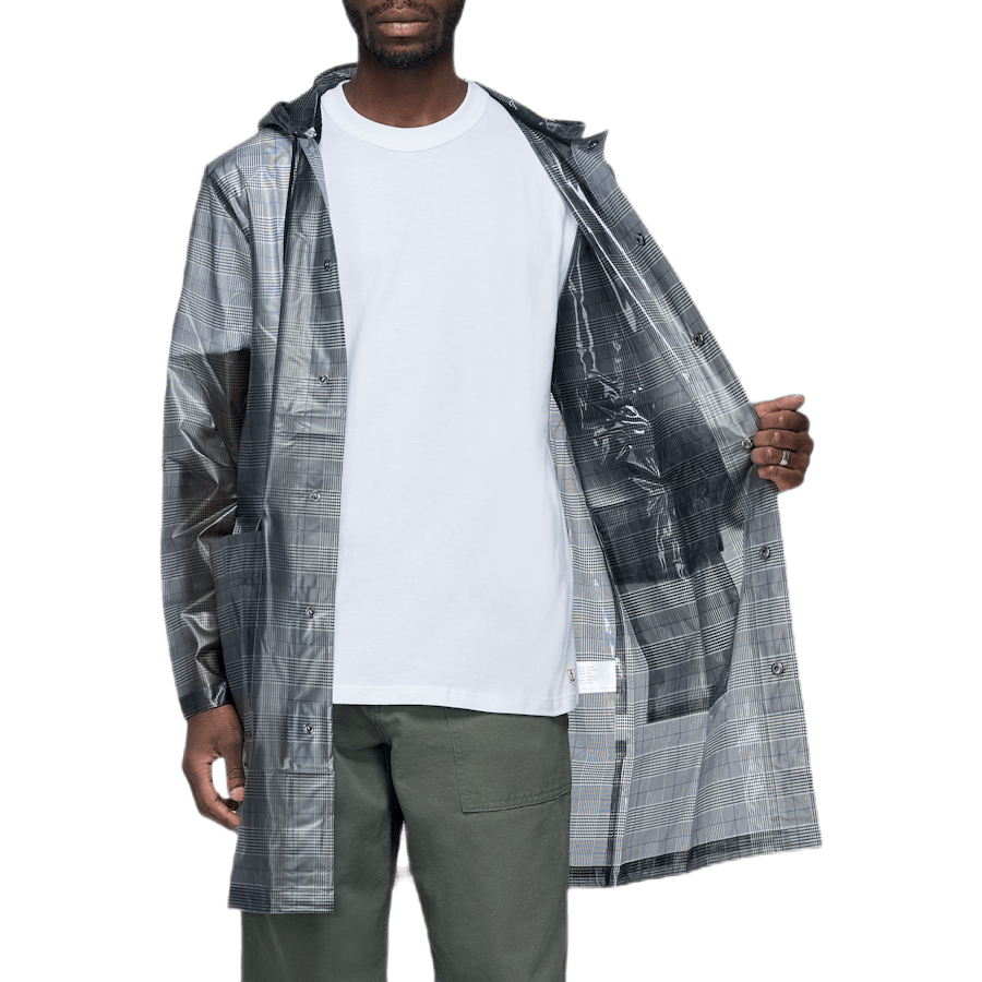 Check Hooded Coat Gray - Bild 6