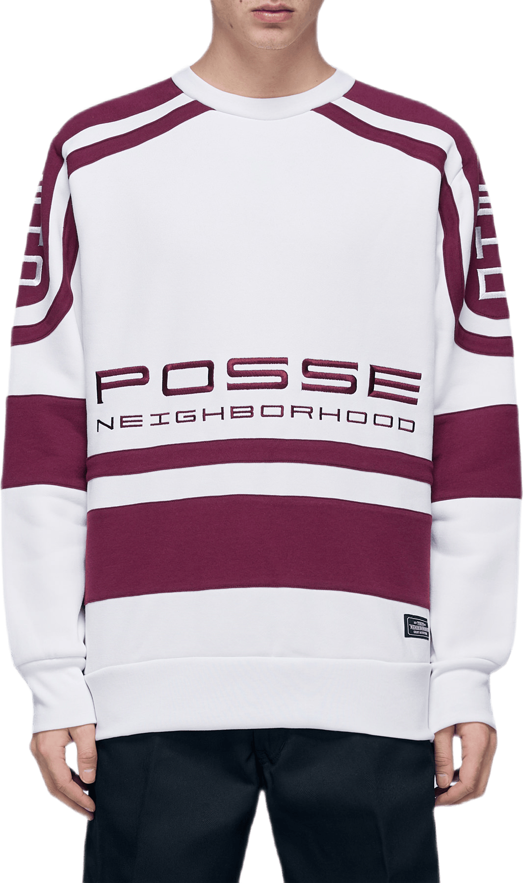 Jersey / Ce-crew . Ls White