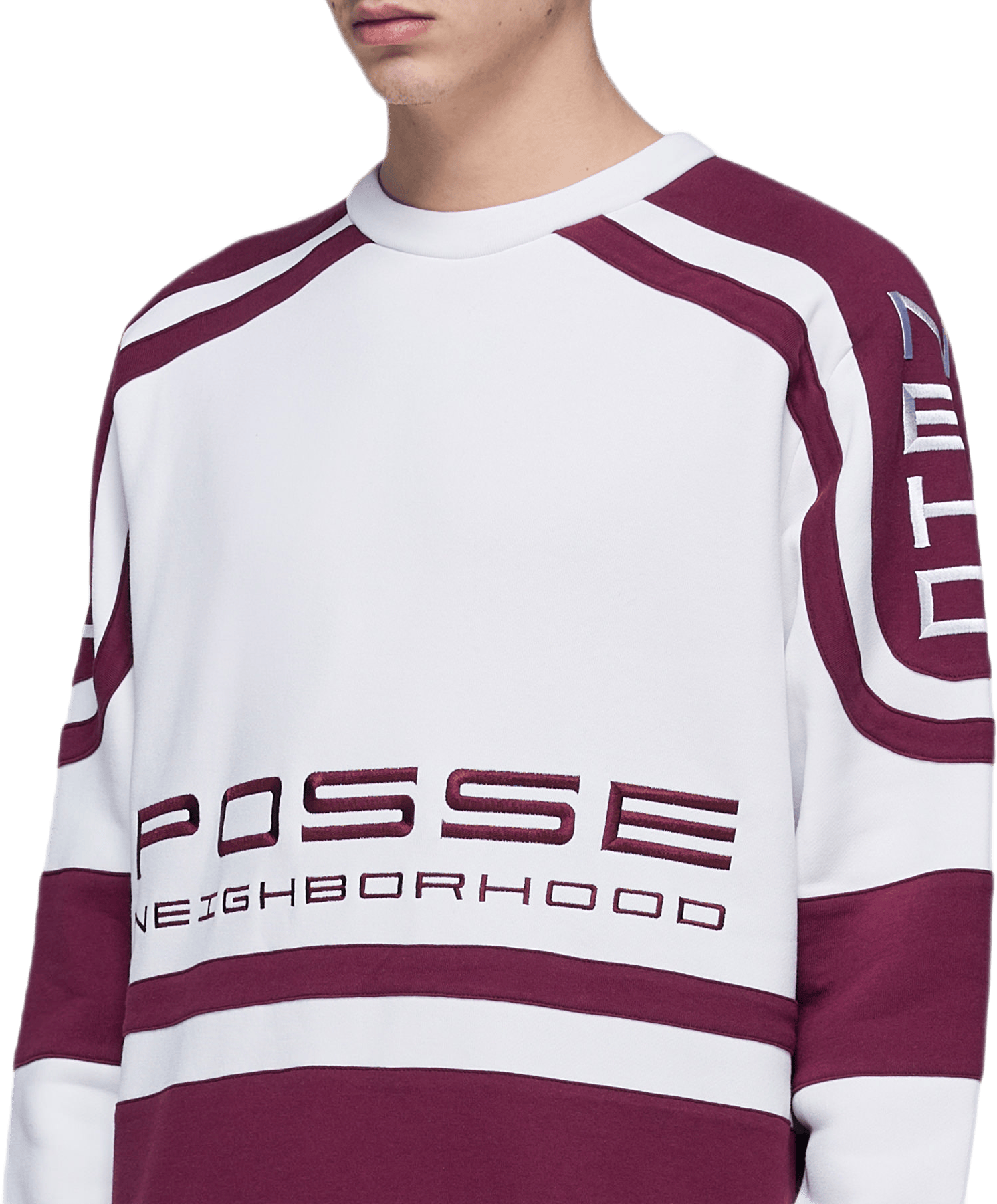 Jersey / Ce-crew . Ls White - Bild 3