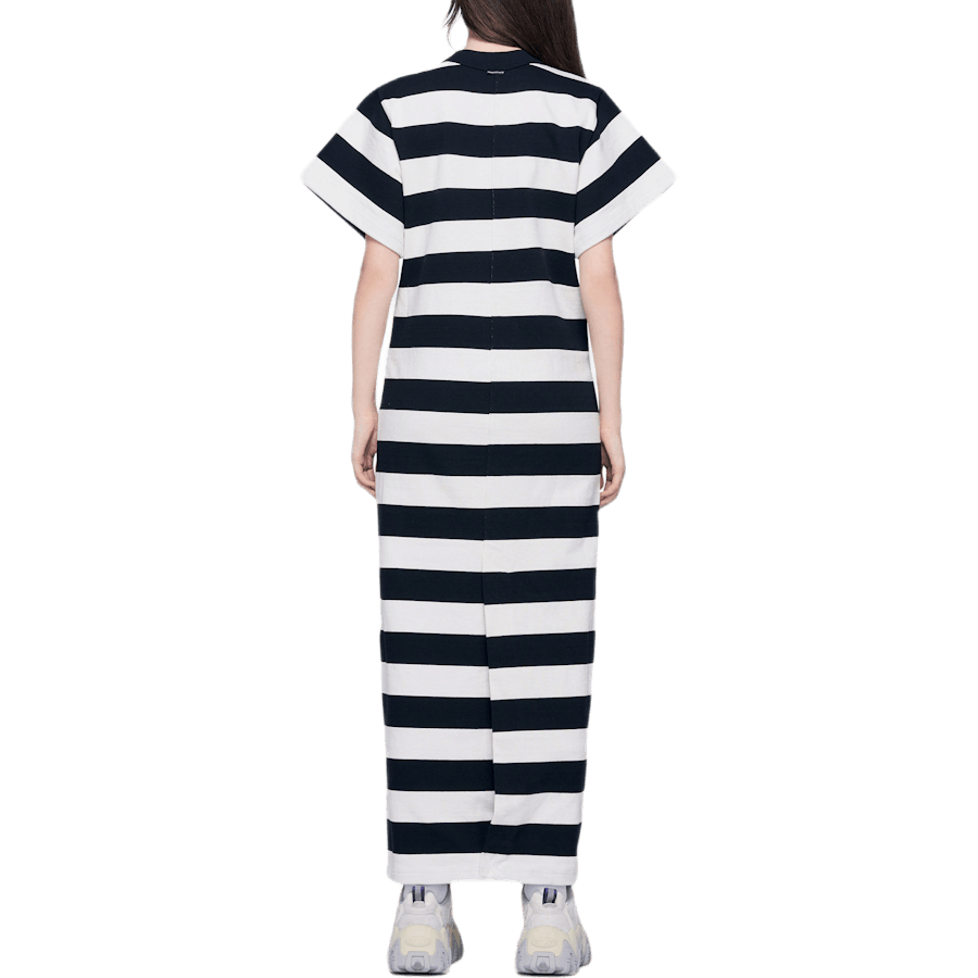 Chynatown Striped T-shirt Dres White - Bild 3