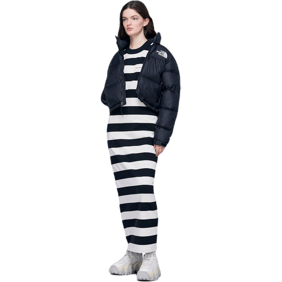 Chynatown Striped T-shirt Dres White - Bild 4