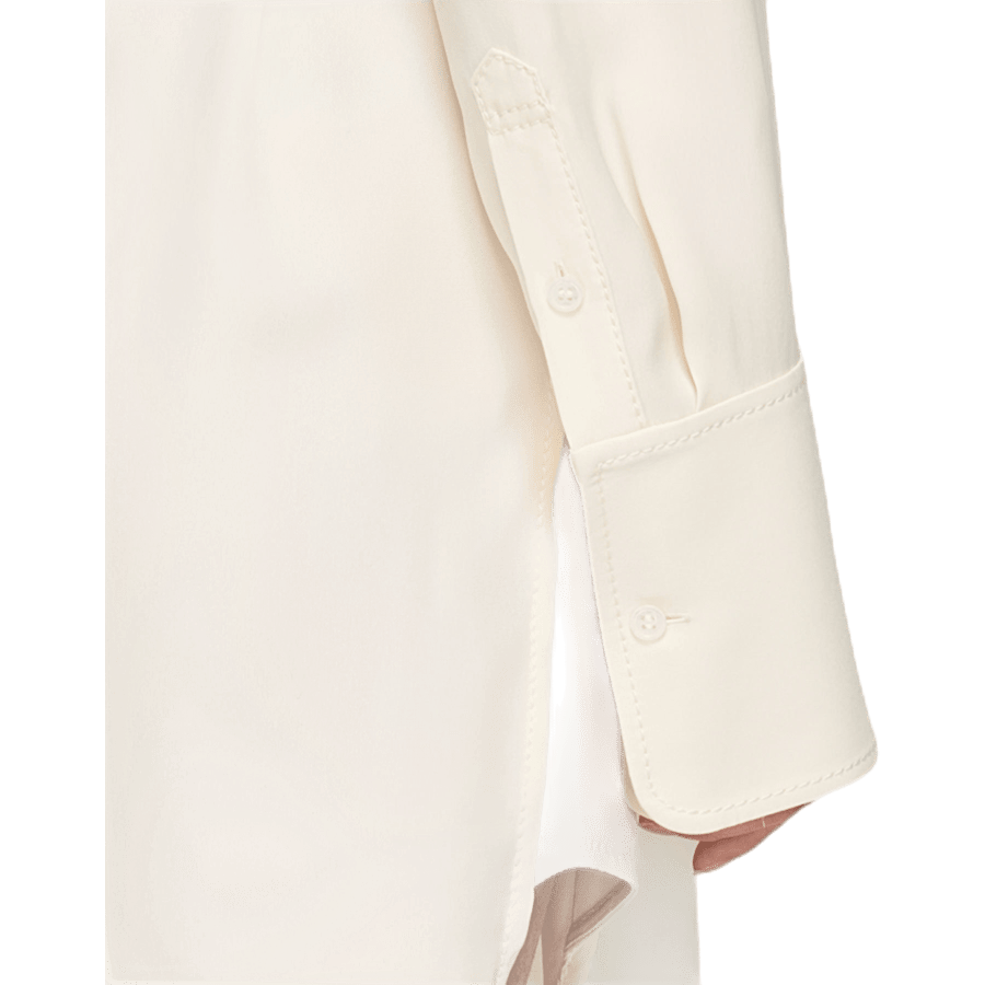 Falling Shoulder Shirt Dress W White - Bild 6