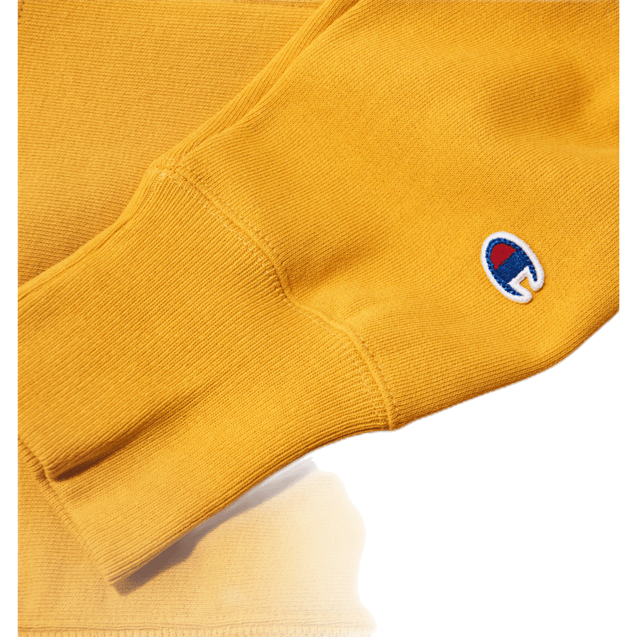 Reverse Weave Pullover Hood Yellow - Bild 3