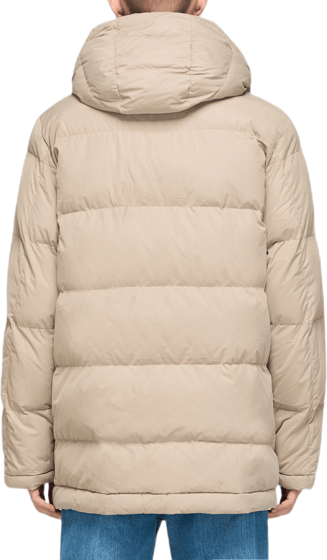 Long Hooded Puff Jacket Khaki - Bild 4