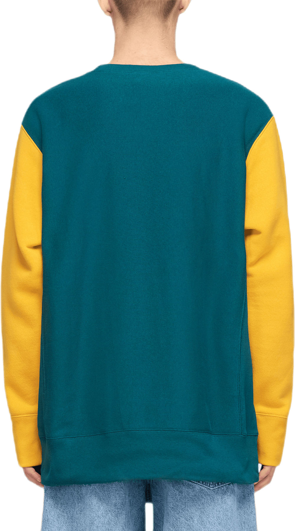 Color Block Crewneck Sweatshir Green - Bild 3