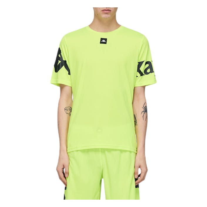 Authentic Wreathy Yellow, Male, Kläder, Tops, Grön, S