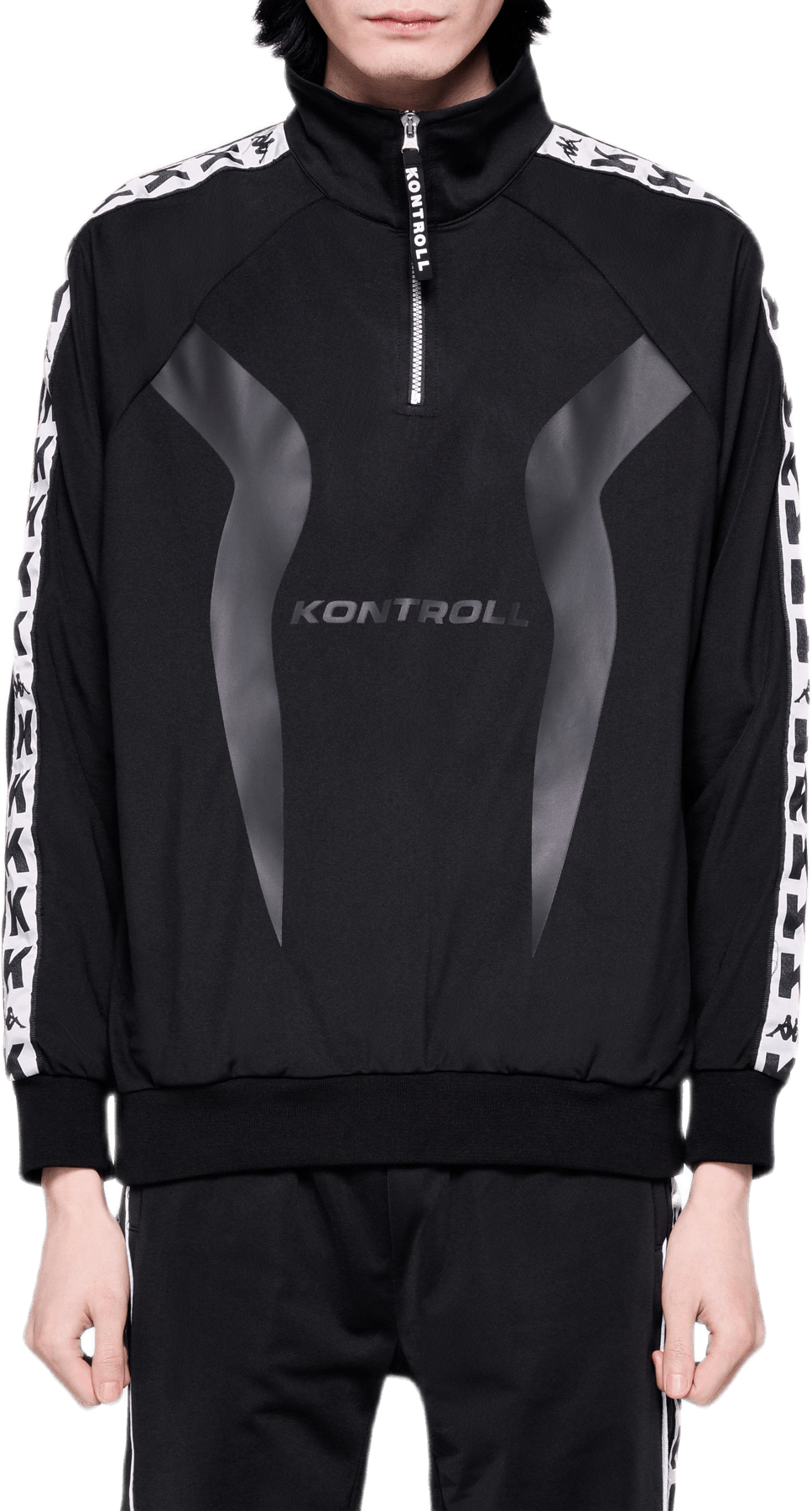 Half Zip Banda Jacket Black