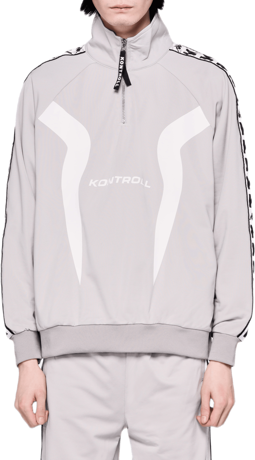 Half Zip Banda Jacket Gray