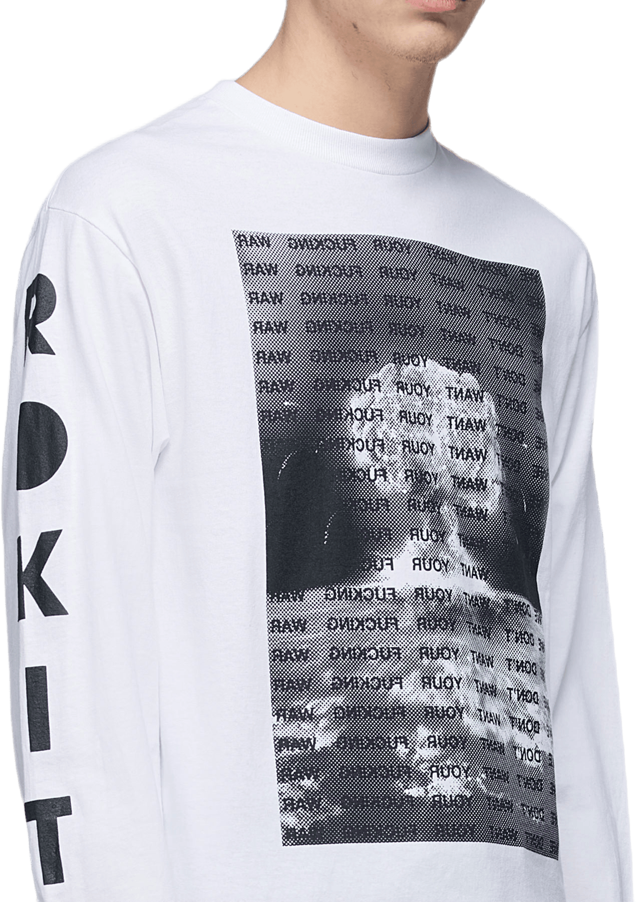 Ceasefire Longsleeve Tee White - Bild 3