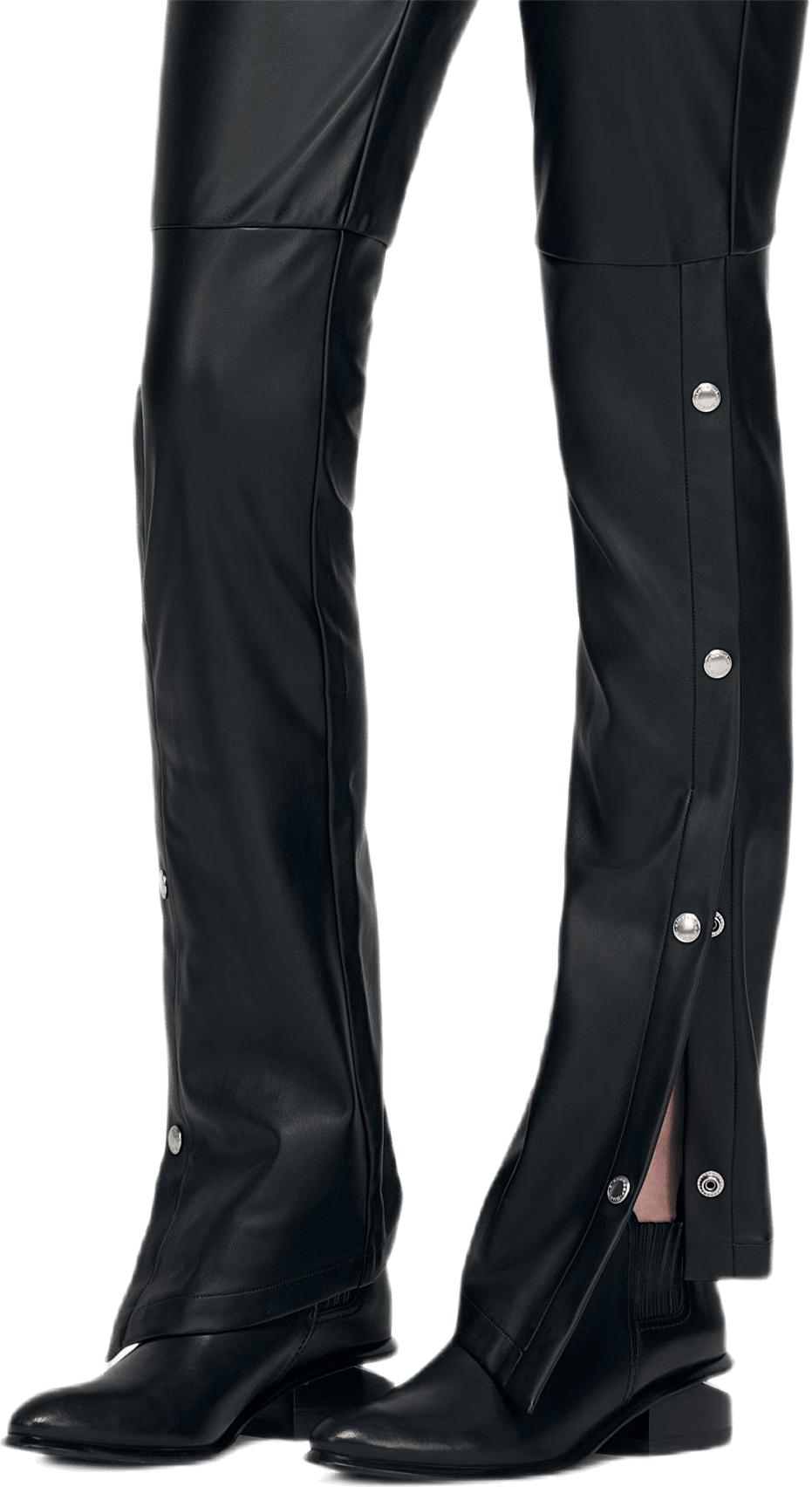 Stretch Washable Faux Leather  Black - Bild 2