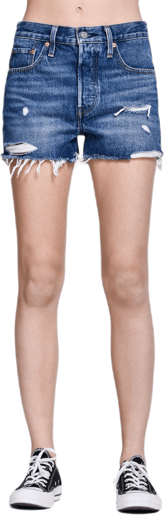 501 High Rise Shorts Blue - Bild 4