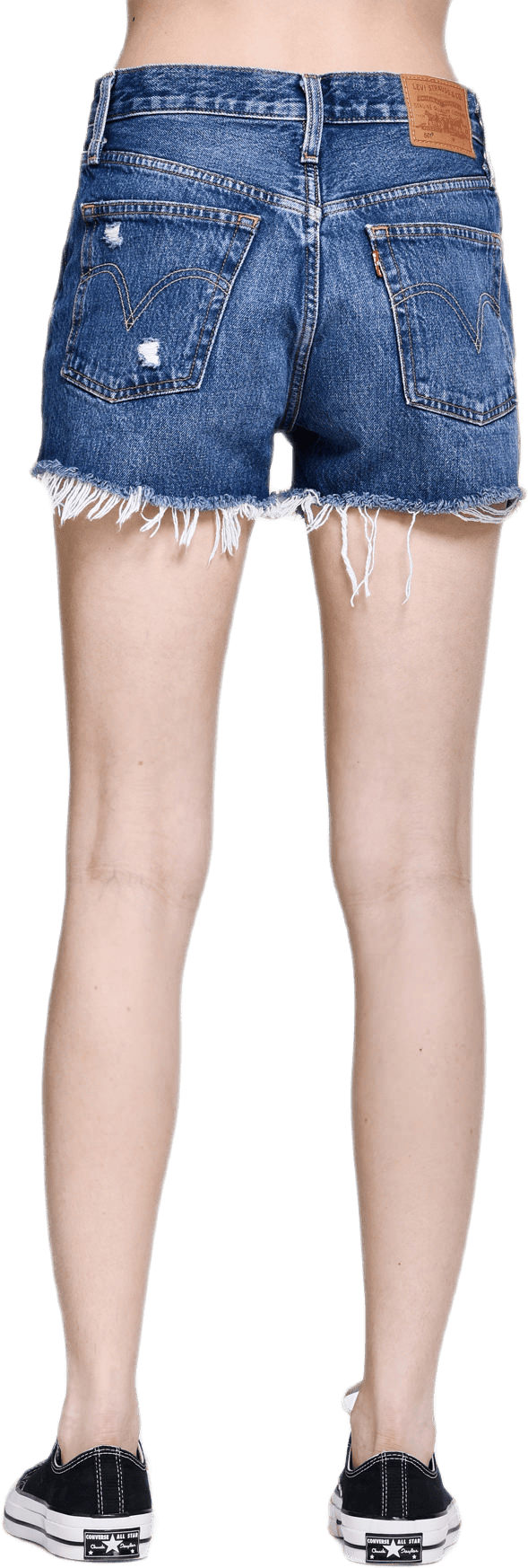 501 High Rise Shorts Blue - Bild 5