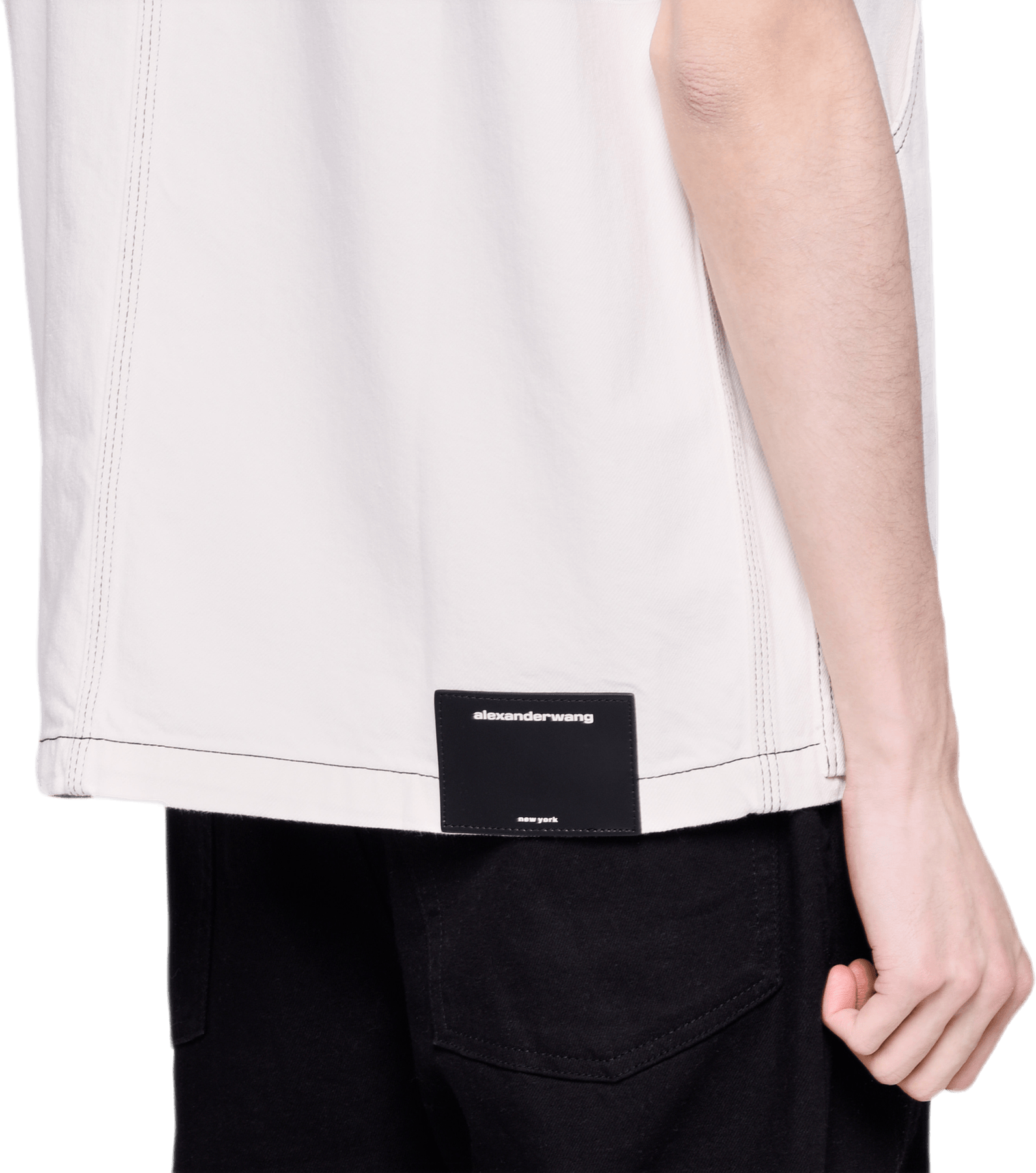 Overdyed Denim Shirt White - Bild 4