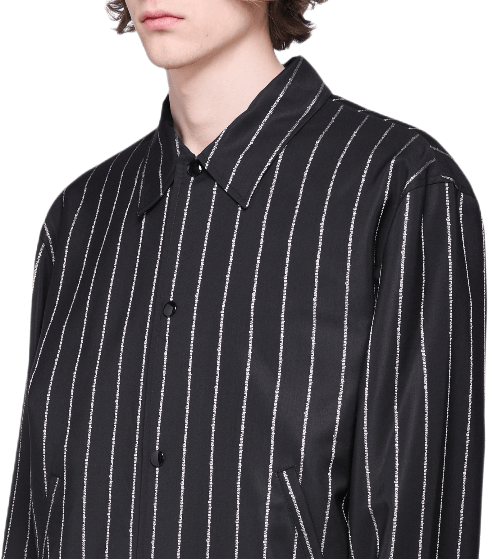 Wool Jacquard Coach Jacket Black - Bild 2