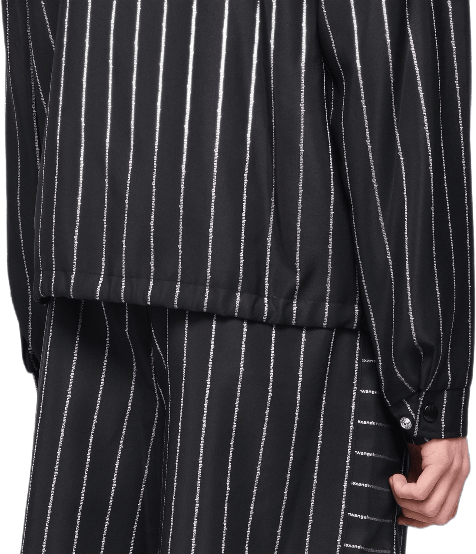 Wool Jacquard Coach Jacket Black - Bild 4