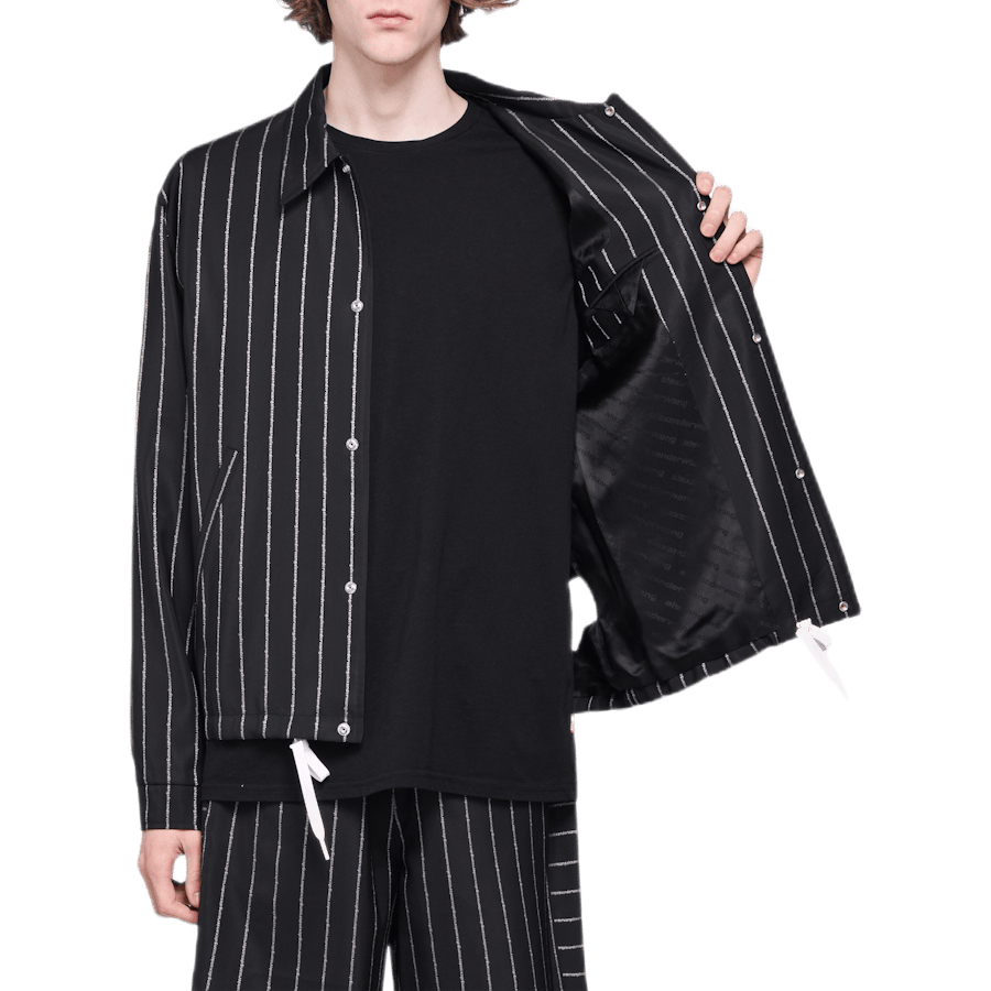 Wool Jacquard Coach Jacket Black - Bild 5