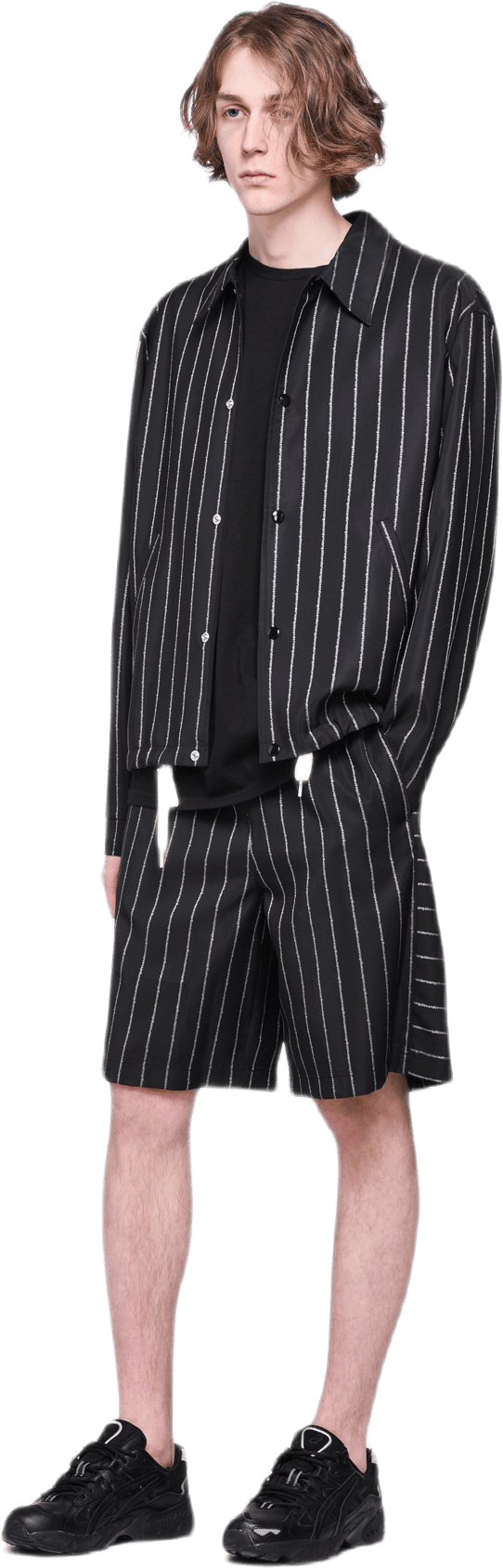 Wool Jacquard Coach Jacket Black - Bild 6