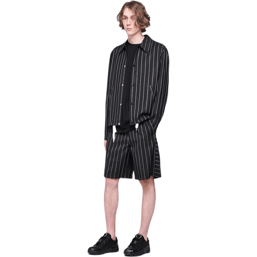 Wool Jacquard Coach Jacket Black - Bild 6