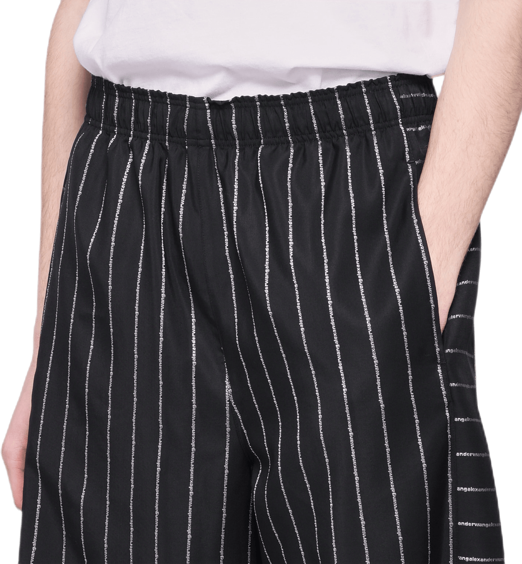 Wool Jaqcuard Shorts Black - Bild 2