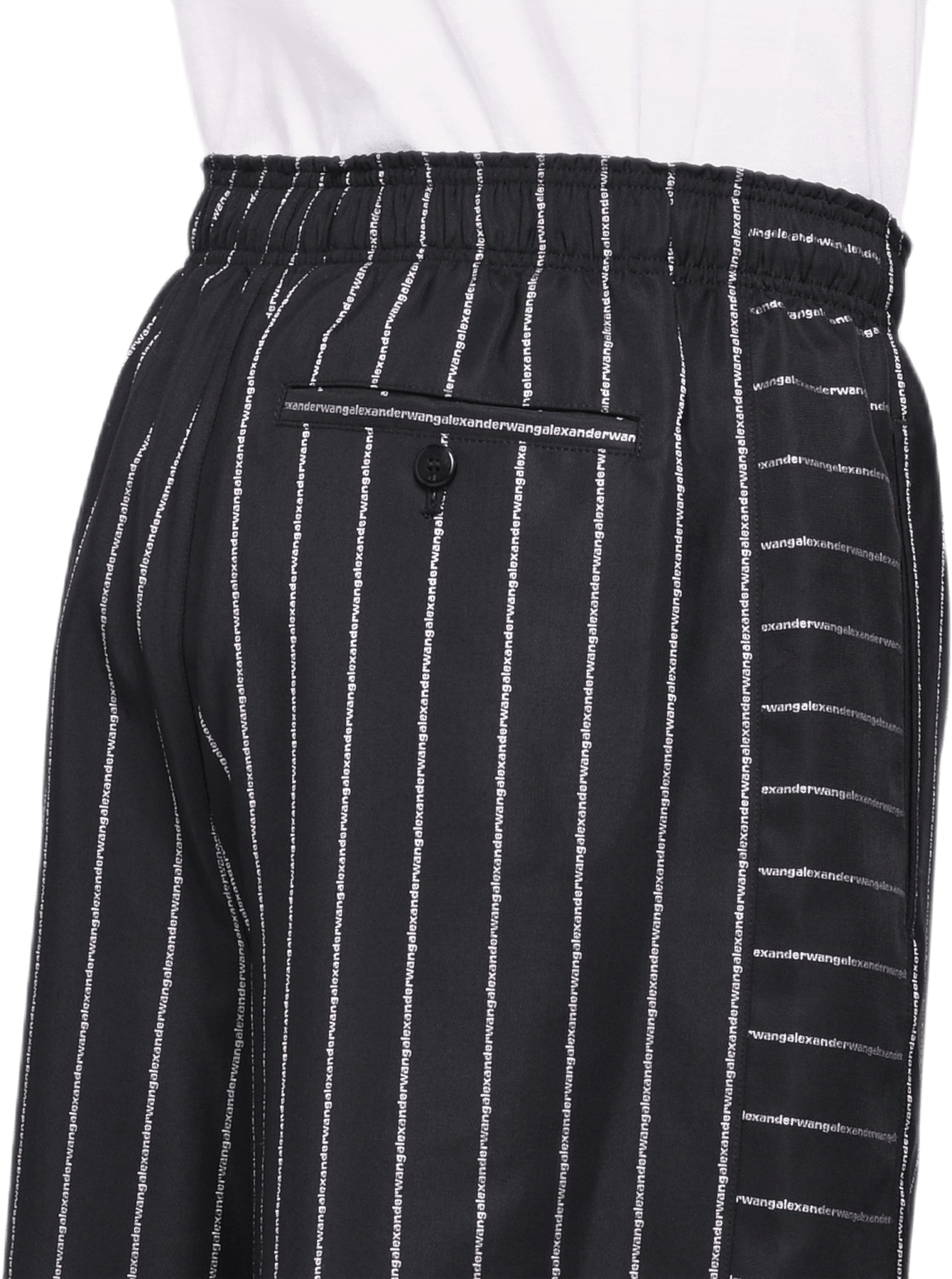 Wool Jaqcuard Shorts Black - Bild 3